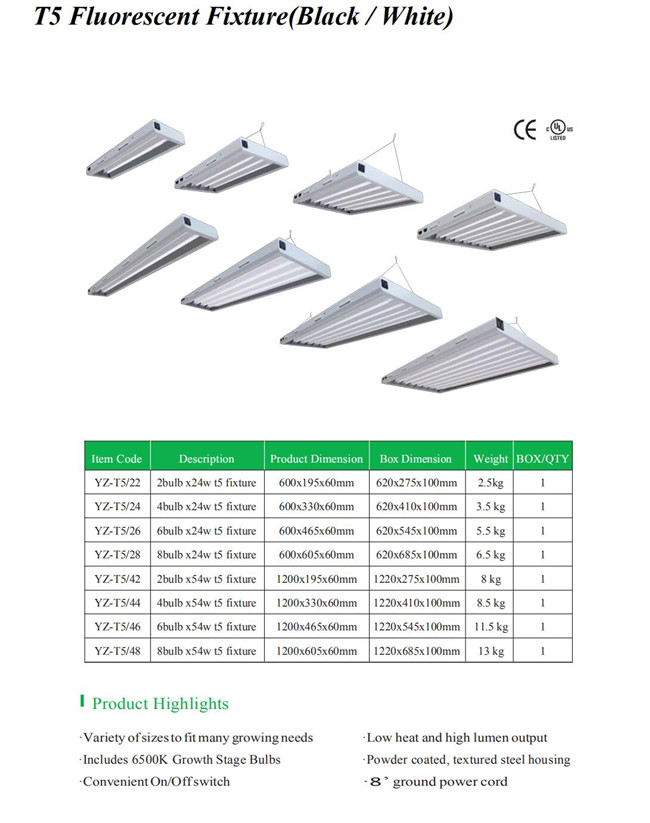 T5 Fluorescent Fixture
